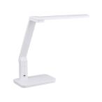 OHM オーム電機 LEDデスクランプ(5段階調光/1000lm/高演色Ra93/昼光色/USBポート付/ホワイト) DS-LS20BCU-WD
