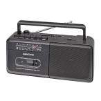 モノラルラジオカセットレコーダ(AM、FM、SWの3バンド受信/カセットテープ再生・録音/ワイドFM/単2形×4本使用/ブラック) RCS-M150N