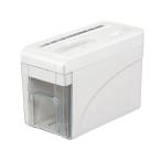 OHM オーム電機 SHR-SD05C 卓上電動シュレッダー クロスカット 最大幅:A4 最大枚数:10枚以下 5L未満 ホワイト