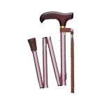 フジホーム　ステッキベーシック折畳S(パープル)270g 全長73〜83cm (5段階調節、2.5cmピッチ) アルミ折畳杖　WB3721