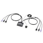 SANWASUPPLY サンワサプライ HDMI対応手元スイッチ付きパソコン自動切替器(2:1)　SW-KVM2WHU
