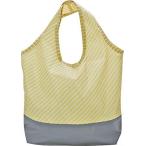 (現代百貨)PASSO エコバッグ パターン (S) YELLOW STRIPE W300×D80×H340(ハンドル含む)