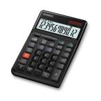 CASIO カシオ カシオ計算機 人間工学電卓(ジャストサイズ) JE-12D-BK-N
