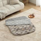 イケヒコ あったかグッズ ポケットこたつ ごろ寝 クッション性 ギャベ柄 グレー 約90×120cm
