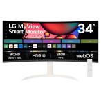 LGエレクトロニクス webOS搭載 21:9曲面型 ウルトラワイドスマートモニター MyView Smart Mo...