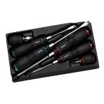 京都機械工具 NTD106 ネプロス・樹脂柄ドライバ混合セット(6ホン