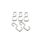 日中製作所 BH-SH1W Sフック ホワイト 5個入