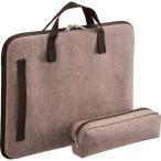 ライオン事務器 ノートパソコン用ケース レビモ ブラウン NB-27BR