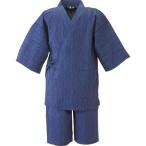 ショッピング甚平 ちぢみ甚平 ブルーL 02452206