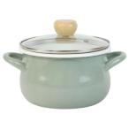 ショッピングホーロー 和平フレイズ ストクック IH対応ホーローポット 18cm グリーン RB-3245 (1026812)