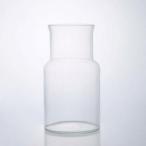 志成販売 口が広くて活けやすい リューズガラス フラワーベース ネック