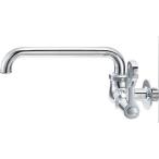 YAZAWA ヤザワ 厨房用横形自在水栓 共用形 二条ネジ仕様 パイプ長さ:170mm A2310-13