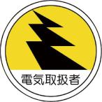ユニット 作業管理関係ステッカー電気取扱者 PPステッカー 35Ф 2枚組 code:7393245
