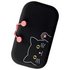 リヒトラブ SMART　FIT　PuniLabo（プニラボ）　ファスナーポーチ（クロネコ） A7716-3 1個