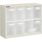 工場用保管設備 小型パーツケース ＴＲＵＳＣＯ　コンビケース　４７４Ｘ１６５ＸＨ３６２　ポケットＸ８　  (TPKL-42)