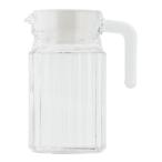 中山福 ベストコ ガラス ピッチャー 0.5L ホワイト ND-2355 クアドロピッチャー