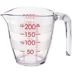 マーナ 目盛りが見やすい軽量カップ 200ml クリア 1個 K649CL
