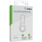 BELKIN AirTag用ワイヤーケーブル付きセキュアホルダーホワイト(MSC009BTWH)