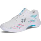 YONEX ヨネックス パワークッションカスケードアクセルミッド (SHBCA1MD) 色 : ホワイト/スカイブルー サイズ : 26.0