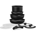 ショッピングダイヤモンド IRISOHYAMA アイリスオーヤマ ダイヤモンドコートパン9点セットIH・ガス火対応 NTF-SEI9 ブラックメタリック