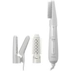 PANASONIC パナソニック くるくるドライヤー イオニティ マイナスイオン ブラシ3本 モダングレー EH-EH-KE4N-H