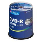 三菱化学メディア DVD-R(Data) 1回記録用 4.7GB 1-16倍速 100枚スピンドルケース100P IJP対応(DHR47JP100V4)