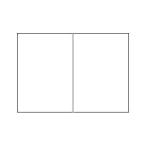 トヨシコー 折り目入り 往復はがきサイズ、厚紙プリンター用紙 (両面白紙) (サイズ:200×148mm 数量:5.000枚/1ケース)