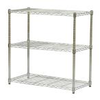 ショッピングスチールラック エイ・アイ・エス AIS 25φスチールラック3段セット メッキ YSR-9090