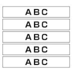 ブラザー ピータッチ用　テープカートリッジ HGE-231V 白　黒文字 5巻(1巻8m)