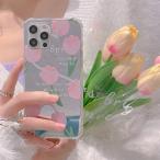 смартфон кейс iphone13 кейс Корея iphone12 кейс мобильный кейс iphone11 кейс iphone se кейс TPU зеркало зеркало цветок цветок тюльпан .. симпатичный 