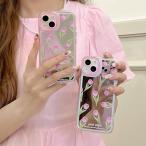  смартфон кейс iphone14 кейс Корея iphone13 кейс iphone12 кейс мобильный кейс iphone11 кейс силикон зеркало зеркало тюльпан цветок женский взрослый женщина 