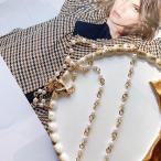  аксессуары маска цепь колье ремешок цепь женский Корея модный симпатичный утерян предотвращение tei Lee жемчуг Gold сверху товар 