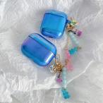 ショッピングairpods proケース airpods pro ケース 韓国 第2世代 ケース airpods ケース airpods 第3世代 ケース エアポッズプロ ケース TPU ブルー チャーム