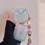 ショッピングairpods proケース airpods pro ケース 韓国 第2世代 ケース airpods ケース airpods 第3世代 ケース シリコン オーロラ くま ベアー チャーム
