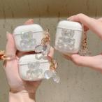 airpods pro ケース 韓国 第2世代 ケース airpods ケース airpods 第3世代 第4世代 ケース TPU くま ベアー チャーム オーロラ クリア