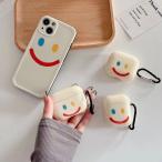 airpods pro ケース 韓国 第2世代 ケース airpods ケース airpods 第3世代 ケース TPU スマイル ニコちゃん シンプル おしゃれ かわいい