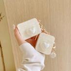 airpods pro ケース 韓国 第2世代 ケース airpods ケース airpods 第3世代 ケース イヤホンケース シリコン オーロラ ハート シェル チャーム