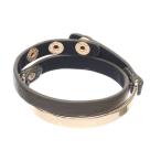 レザーゴールドバックルブレスレット カーキ レディースアクセサリー onlyou オンリーユー