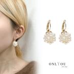 プチパールフックピアス レディース シンプル おしゃれ onlyou オンリーユー