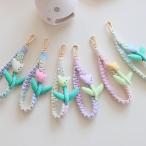  аксессуары Корея очарование кольцо для ключей брелок для ключа сумка очарование кошелек custom симпатичный модный женский взрослый женщина пара тюльпан цветок пастель 