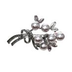 Yahoo! Yahoo!ショッピング(ヤフー ショッピング)ブローチ ピン パール ブラック ビジュー花束モチーフ 花 おしゃれ キラキラ ゴージャス ポイント レディース 高級感