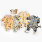 ロンパース 長袖 ベビー服 女の子 男の子 カバーオール 綿 コットン 新生児 赤ちゃん おしゃれ 可愛い 66 73 80 90cm