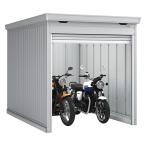  Inaba место хранения мотоцикл гараж мотоцикл шкаф для хранения FM-2230SD земляной пол модель в общем type стандартный прохладный серебряный цвет [ товар 5 год гарантия ]