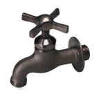 ニッコーエクステリア 飾り蛇口 Nシリーズ ウエッジクロス ブロンズメッキ N202 送料無料