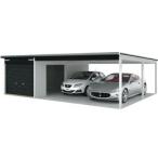 ヨドガレージ ラヴィージュ カーポート連結タイプ VGC-2655+VKC-5055 一般地用・標準高タイプ 幅7738.5×奥行5900.5×高さ2348mm