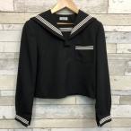 [ разряд B] матроска 165A ELLE чёрный тонкий Silhouette стрейч шерсть 50% верхняя одежда ученик неполной средней школы ученик старшей школы женщина форма б/у школьная форма б/у форма 