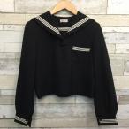  разряд B матроска 165A ELLE чёрный тонкий Silhouette стрейч шерсть 50% верхняя одежда ученик неполной средней школы ученик старшей школы женщина форма б/у школьная форма б/у форма 