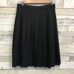 [ разряд B]ELLE зима юбка 24шт.@hida72×57 чёрный шерсть 50% ученик неполной средней школы ученик старшей школы женщина форма б/у школьная форма б/у форма 