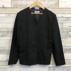 [ разряд A] одиночный eaton 170A OLIVE des OLIVE чёрный тонкий Silhouette стрейч шерсть 50% верхняя одежда ученик неполной средней школы ученик старшей школы женщина форма б/у школьная форма б/у форма 