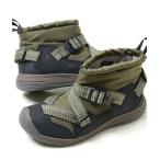 KEEN HOODZERRA WP キーン フッドゼラ ウォータープルーフ ダークオリーブ×ブラック カーキ 黒 メンズ スニーカー ブーツ 1025478
